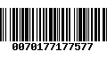 Código de Barras 0070177177577