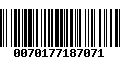 Código de Barras 0070177187071