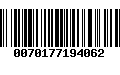 Código de Barras 0070177194062