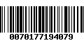 Código de Barras 0070177194079