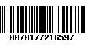 Código de Barras 0070177216597