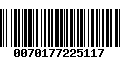 Código de Barras 0070177225117