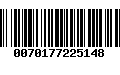 Código de Barras 0070177225148