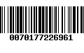 Código de Barras 0070177226961