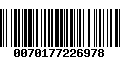 Código de Barras 0070177226978