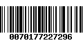 Código de Barras 0070177227296