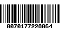 Código de Barras 0070177228064