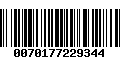 Código de Barras 0070177229344