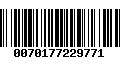 Código de Barras 0070177229771