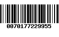 Código de Barras 0070177229955