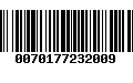 Código de Barras 0070177232009