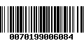 Código de Barras 0070199006084