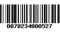 Código de Barras 0070234000527