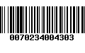 Código de Barras 0070234004303