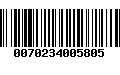 Código de Barras 0070234005805