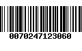 Código de Barras 0070247123060