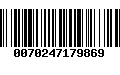 Código de Barras 0070247179869