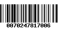 Código de Barras 0070247817006