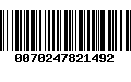 Código de Barras 0070247821492