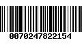 Código de Barras 0070247822154