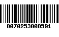 Código de Barras 0070253000591