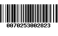 Código de Barras 0070253002823