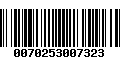 Código de Barras 0070253007323