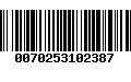 Código de Barras 0070253102387