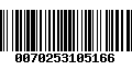 Código de Barras 0070253105166