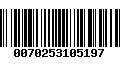 Código de Barras 0070253105197