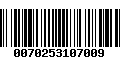 Código de Barras 0070253107009