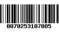 Código de Barras 0070253107085