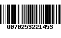 Código de Barras 0070253221453