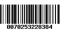 Código de Barras 0070253228384