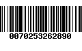 Código de Barras 0070253262890