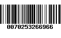 Código de Barras 0070253266966