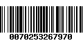 Código de Barras 0070253267970