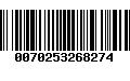 Código de Barras 0070253268274
