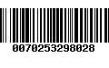 Código de Barras 0070253298028