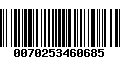 Código de Barras 0070253460685