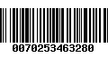 Código de Barras 0070253463280