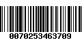 Código de Barras 0070253463709