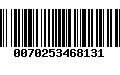 Código de Barras 0070253468131