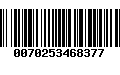 Código de Barras 0070253468377