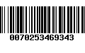 Código de Barras 0070253469343