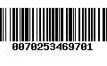 Código de Barras 0070253469701