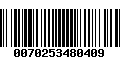 Código de Barras 0070253480409