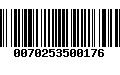 Código de Barras 0070253500176