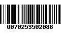 Código de Barras 0070253502088