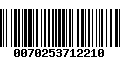 Código de Barras 0070253712210